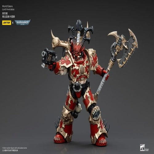 Warhammer 40k figurine 1/18 World Eaters Lord Invocatus 13 cm