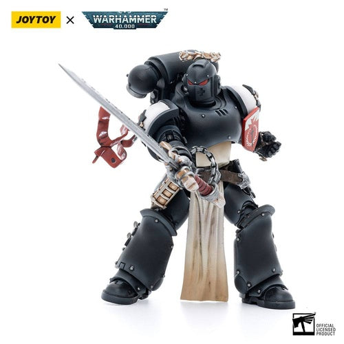 Warhammer 40k Actionfigur 1/18 Black Templars The Emperors Champion Rolantus 12 cm