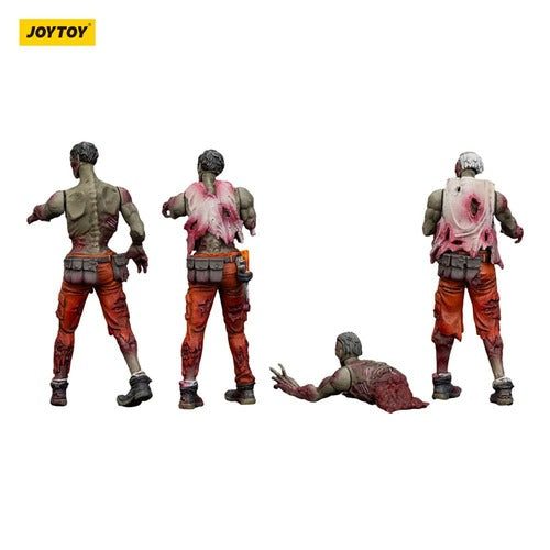 Zombie pack 4 figurines Dark Source Mechanic Team 8 cm