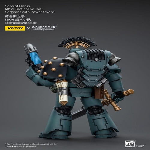 Warhammer The Horus Heresy figurine 1/18 Sons of Horus MKVI Tactical Squad Sergeant with Power Sword 12 cm