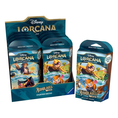 Disney Lorcana TCG présentoir decks de démarrage Azurblaues Meer (8) *ALLEMAND*