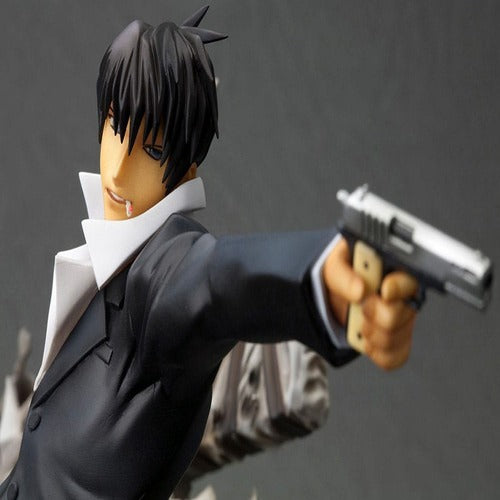 Trigun Badlands Rumble statuette PVC ARTFX J 1/8 Nicholas D. Wolfwood Renewal Package Version 20 cm