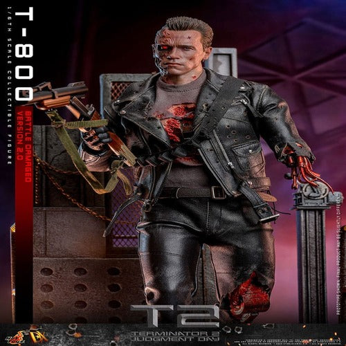 Terminator 2 figurine 1/6 Movie Masterpiece T-800 Battle Damaged Version 2.0 32 cm