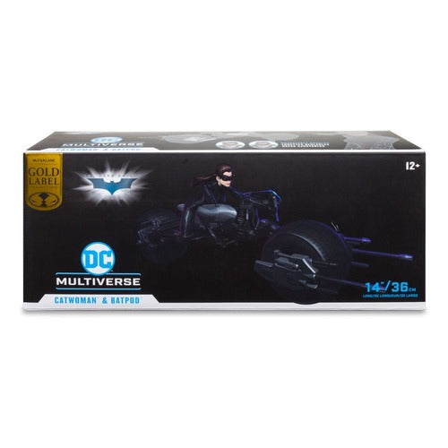 DC Multiverse véhicule Batpod with Catwoman (The Dark Knight Rises)
