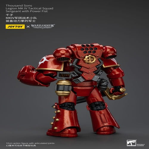 Warhammer The Horus Heresy figurine 1/18 Thousand Sons Legion MK IV Tactical Squad Sergeant with Power Fist 12 cm