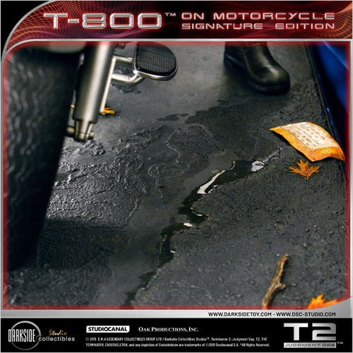 Terminator 2 statuette T-800 On Motorcycle Limited Signature Edition 70 cm