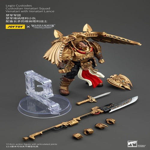 Warhammer The Horus Heresy figurine 1/18 Legio Custodes Custodian Venatari Squad Venatari with Venatari Lance 13 cm