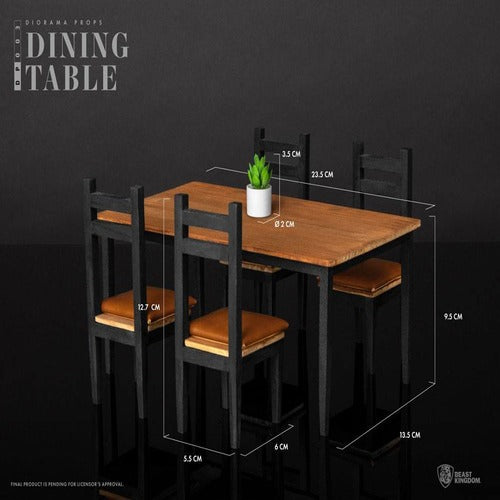 Diorama Props Series accessoires pour figurines Dining Table Set