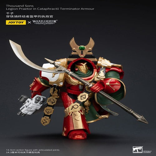 Warhammer The Horus Heresy figurine 1/18 Thousand sons Legion Praetor in Cataphractii Terminator Armour 12 cm
