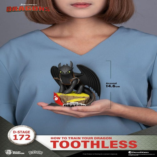 Dragons D-Stage PVC Diorama statuette toothless 14 cm