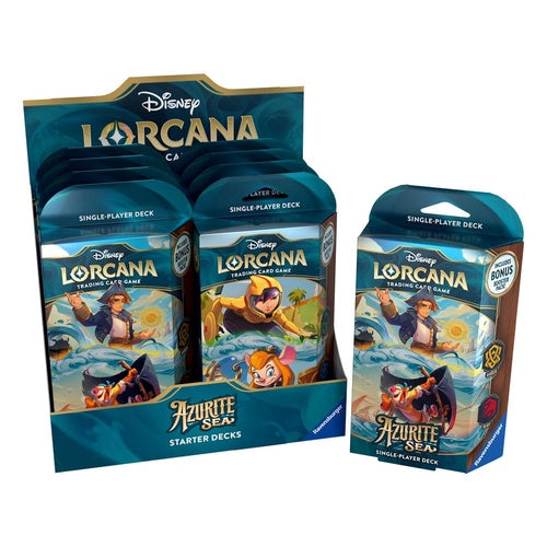 Disney Lorcana TCG présentoir decks de démarrage Azurite Sea (8) *ANGLAIS*