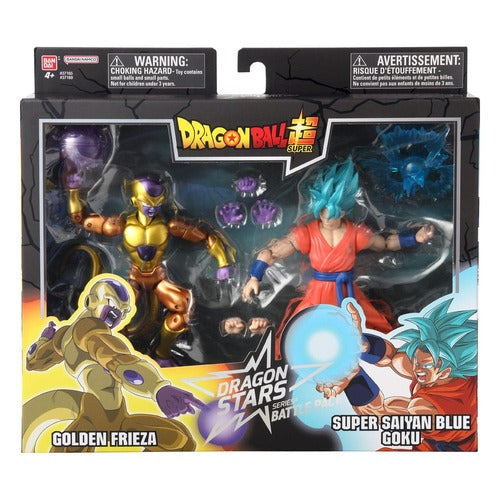 Dragon Ball Super Dragon Stars pack 2 figurines Battle Pack: Golden Frieza vs Super Saiyan Blue Goku 17 cm