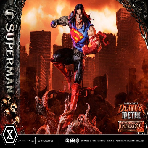 Dark Nights: Death Metal statuette 1/3 Death Metal Superman Deluxe Ver. 94 cm