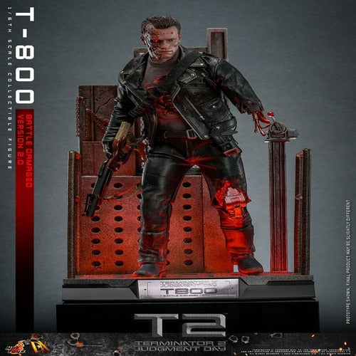 Terminator 2 figurine 1/6 Movie Masterpiece T-800 Battle Damaged Version 2.0 32 cm