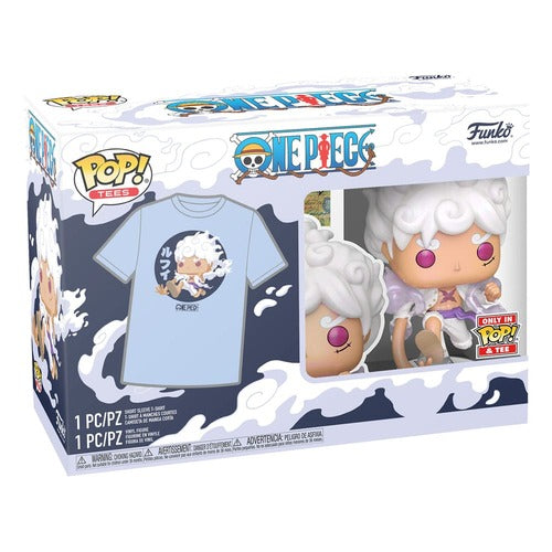 One Piece POP! & Tee set figurine et T-Shirt Luffy Fifth Gear (S)