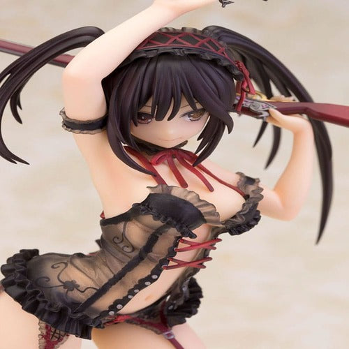Date A Live statuette 1/7 Kurumi Tokisaki Lingerie Ver. Black 24 cm