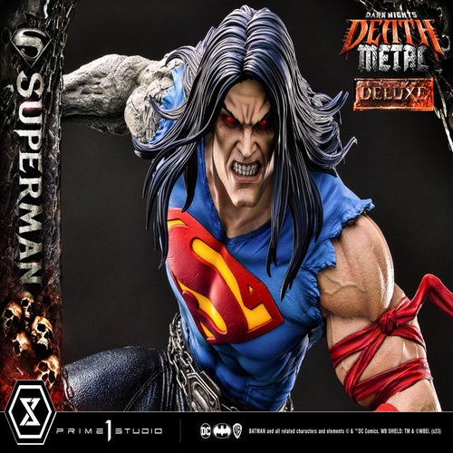 Dark Nights: Death Metal statuette 1/3 Death Metal Superman Deluxe Ver. 94 cm