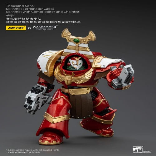 Warhammer The Horus Heresy figurine 1/18 Thousand Sons Sekhmet Terminator Cabal Sekhmet with Combi-Bolter and Chainfist 14 cm