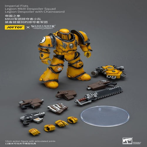 Warhammer The Horus Heresy figurine 1/18 Imperial Fists Legion MkIII Despoiler Squad Legion Despoiler with Chainsword 12 cm