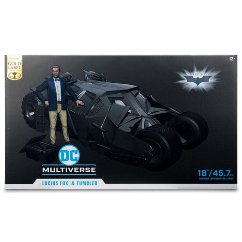 DC Multiverse véhicule Tumbler with Lucius Fox (The Dark Knight) (Gold Label)