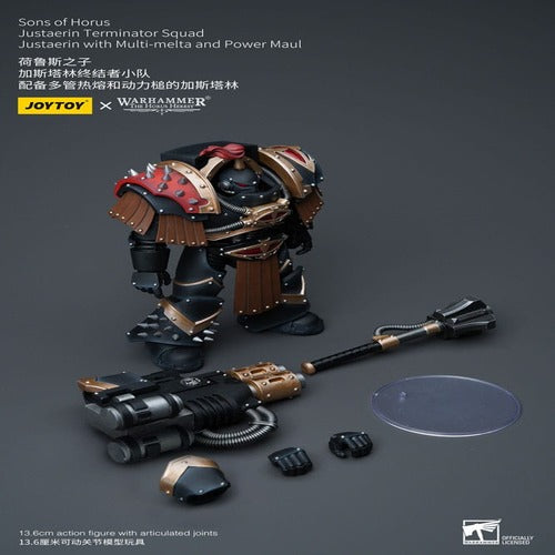 Warhammer The Horus Heresy figurine 1/18 Sons of Horus Justaerin Terminator Squad Justaerin with Multi-melta and Power MauL 12 cm