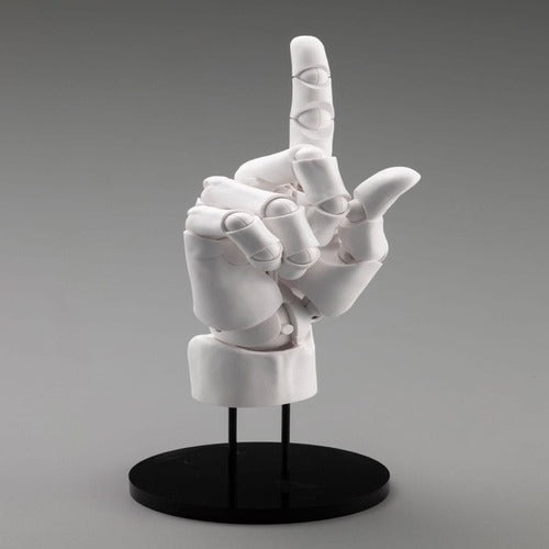 Takahiro Kagami Artist Support Item Hand PVC 1/1 Model Men /R White 22 cm