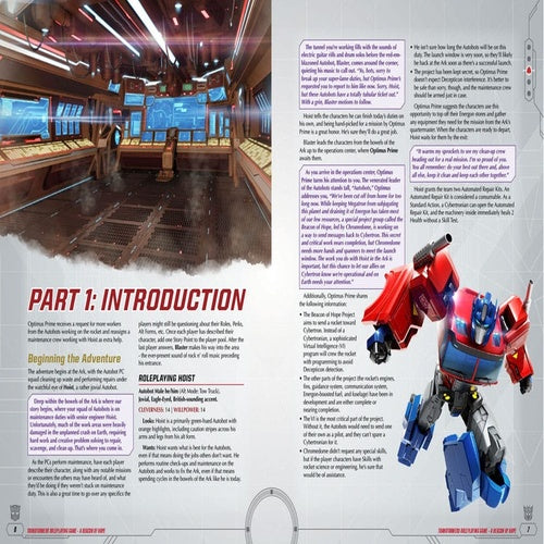 Transformers Roleplaying Game A Beacon of Hope Adventure & GM Screen *ANGLAIS*