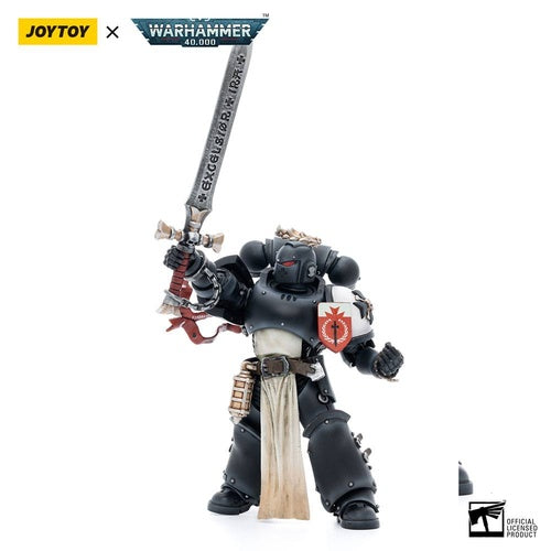 Warhammer 40k Actionfigur 1/18 Black Templars The Emperors Champion Rolantus 12 cm
