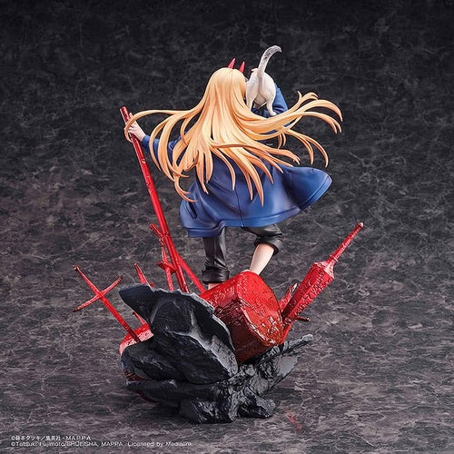 Chainsaw Man statuette 1/7 1/7 Power & Meowy 28 cm