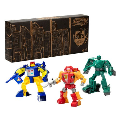 Transformers Legacy United Deluxe Class Actionfiguren 3er-Pack Go-Bot Guardians 14 cm