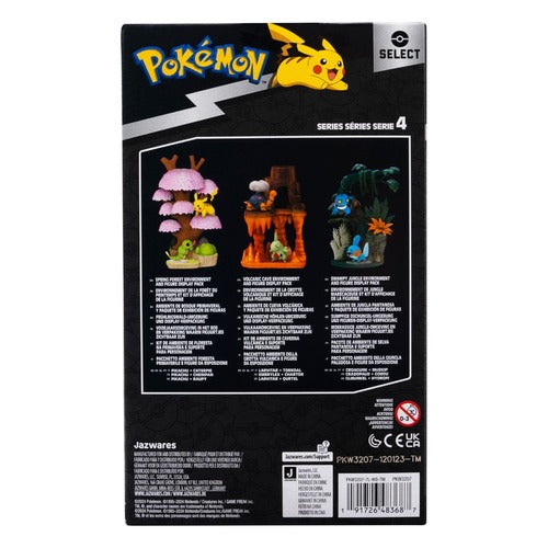 Pokémon figurines Environment Set Forêt de printemps & Chenipan & Pikachu 5 cm