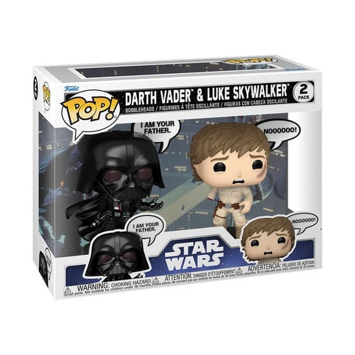 Star Wars: Sayings POP! Vinyl Figuren 2er-Pack Vader & Luke 9 cm