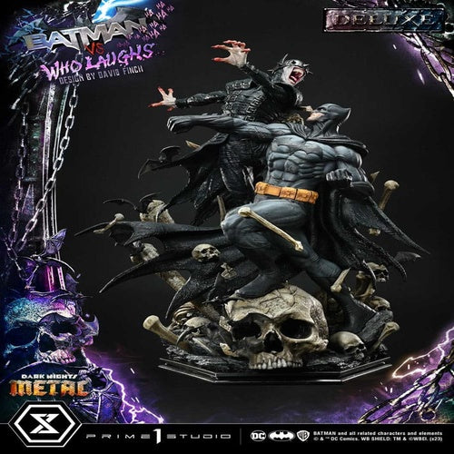 Dark Nights: Metal Ultimate Premium Masterline Series Statue 1/4 Batman VS Batman Who Laughs Deluxe Bonus Version 67 cm