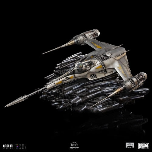 Das Buch von Boba Fett Demi Art Scale Statue 1/20 Mando's N-1 Starfighter 60 cm