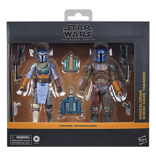 Star Wars: The Mandalorian Black Series Actionfiguren 2er-Pack Mandalorian Shriek-Hawk Trainers 15 cm