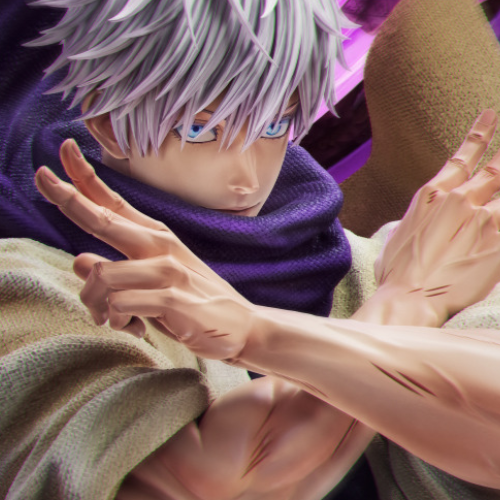 JUJUTSU KAISEN - Satoru Gojo - Statuette Shijuku (Résine) - 65cm
