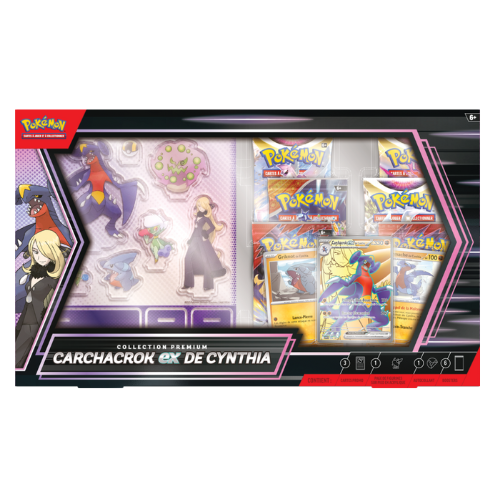POKÉMON – Collection Premium Carchacrok-ex de Cynthia – FR