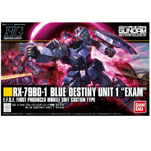GUNDAM - HG RX-79BD-1 Blue Destiny Unit 1 'EXAM' 1/144 - Model Kit