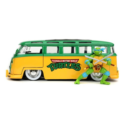 Tortues Ninja Véhicule 1/24 1962 VW Bus Leonardo