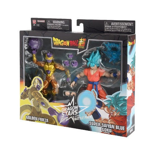 Dragon Ball Super Dragon Stars pack 2 figurines Battle Pack: Golden Frieza vs Super Saiyan Blue Goku 17 cm