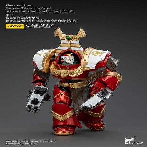 Warhammer The Horus Heresy figurine 1/18 Thousand Sons Sekhmet Terminator Cabal Sekhmet with Combi-Bolter and Chainfist 14 cm
