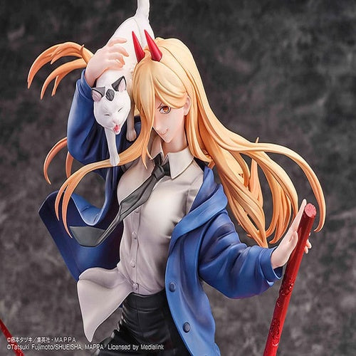Chainsaw Man statuette 1/7 1/7 Power & Meowy 28 cm