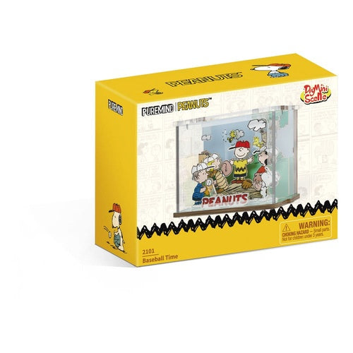 Die Peanuts Puremind DIY Bauset Mini Scene Baseball Time