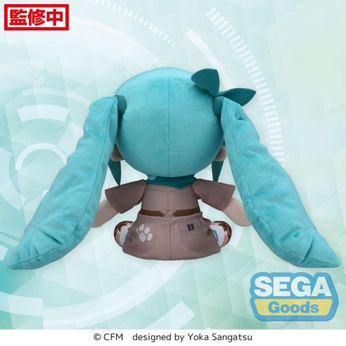 Hatsune Miku peluche Fuwa Petit Hatsune Miku Going Out Series Zoo Ver. M 22 cm