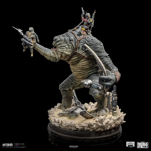 Das Buch von Boba Fett Demi Art Scale Statue 1/20 Boba Fett & Rancor 38 cm