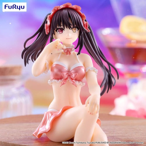 Date A Live V statuette PVC Noodle Stopper Kurumi Tokisaki Swimsuit Pastel Red Color Ver. 15 cm
