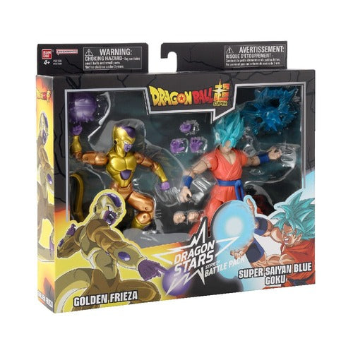 Dragon Ball Super Dragon Stars pack 2 figurines Battle Pack: Golden Frieza vs Super Saiyan Blue Goku 17 cm