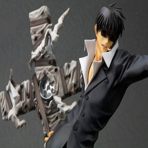 Trigun Badlands Rumble statuette PVC ARTFX J 1/8 Nicholas D. Wolfwood Renewal Package Version 20 cm