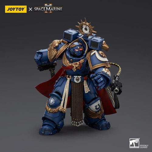 Warhammer 40k figurine Ultramarines Marneus Calgar Chapter Master with MKX Gravis Armour and Gauntlets of Ultramar 20 cm