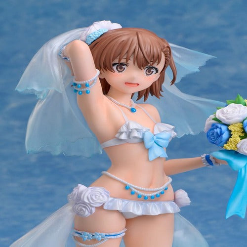 A Certain Scientific Railgun T statuette PVC 1/7 Mikoto Misaka Wedding Swimsuit Ver. 25 cm
